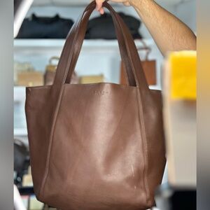 Coach Rich Brown Leather Tote